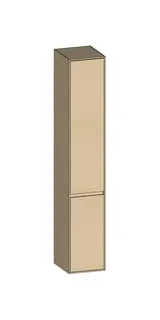 SCALIDO-Hochschrank SLIM 320x1830x350mm 2 Türen rechts 4 Glaseinl Farbvar. K/K/K