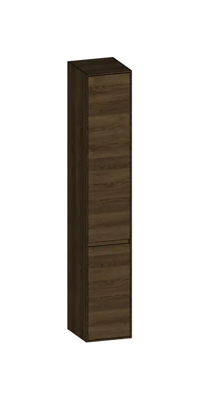 SCALIDO-Hochschrank SLIM 320x1830x350mm 2 Türen rechts 4 Glaseinl Farbvar. N/N/N