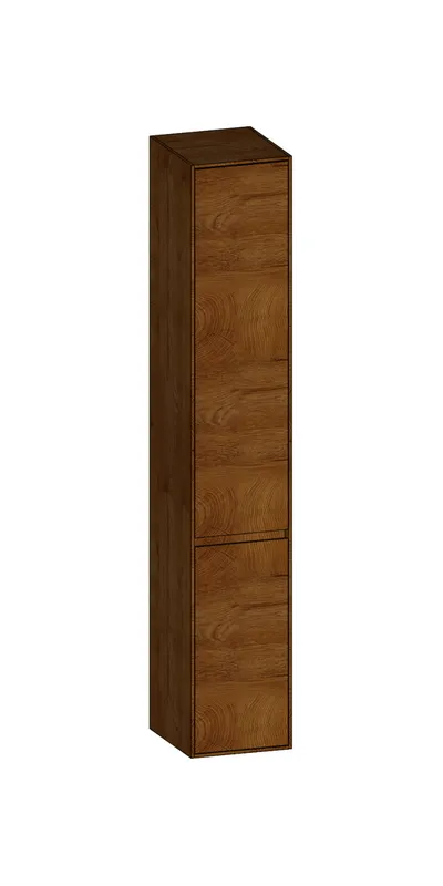 SCALIDO-Hochschrank SLIM 320x1830x350mm 2 Türen rechts 4 Glaseinl Farbvar. S/S/S