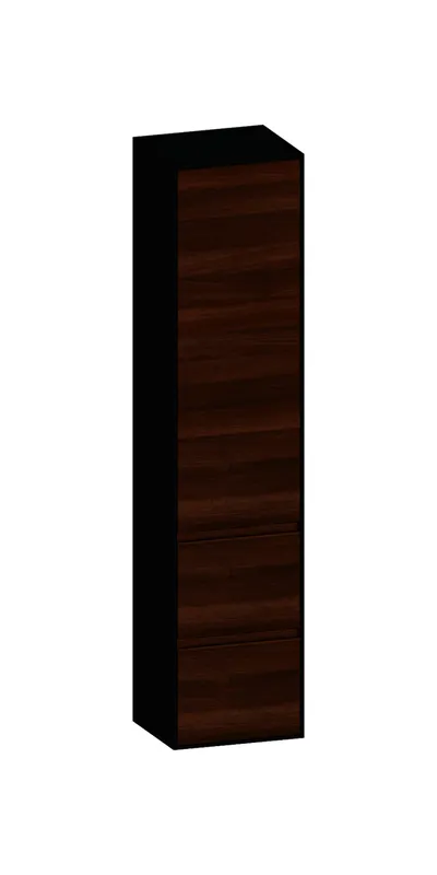 SCALIDO-Hochschrank SLIM 420x1830x350mm 1 Tür links 2 Auszüge Farbvar. E/V/E