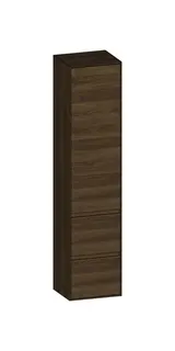 SCALIDO-Hochschrank SLIM 420x1830x350mm 1 Tür links 2 Auszüge Farbvar. N/N/N