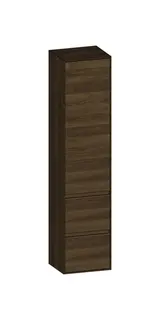 SCALIDO-Hochschrank SLIM 420x1830x350mm 1 Tür rechts 2 Auszüge Farbvar. N/N/N