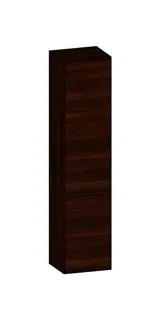 SCALIDO-Hochschrank SLIM 420x1830x350mm 2 Türen links 4 Glaseinl. Farbvar. E/E/E