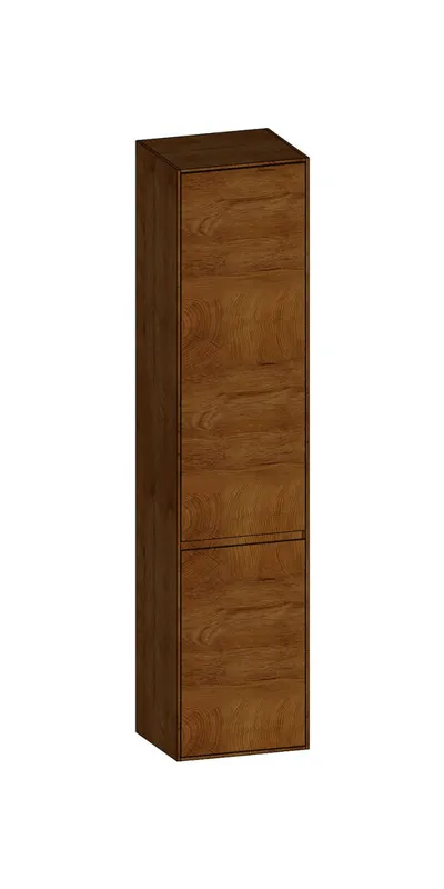SCALIDO-Hochschrank SLIM 420x1830x350mm 2 Türen links 4 Glaseinl. Farbvar. S/S/S
