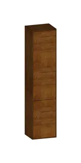 SCALIDO-Hochschrank SLIM 420x1830x350mm 2 Türen links 4 Glaseinl. Farbvar. S/S/S