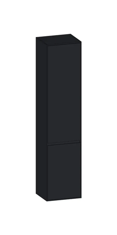 SCALIDO-Hochschrank SLIM 420x1830x350mm 2 Türen rechts 4 Glaseinl Farbvar. V/V/V