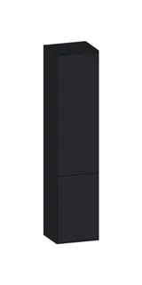 SCALIDO-Hochschrank SLIM 420x1830x350mm 2 Türen links 4 Glaseinl. Farbvar. V/V/V