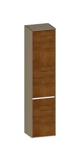 SCALIDO-Hochschrank SLIM 420x1830x350mm 2 Türen links 4 Glaseinl. Farbvar Sonder
