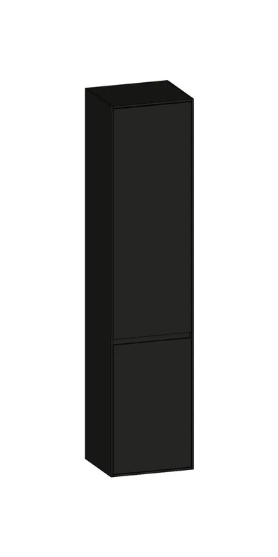 SCALIDO-Hochschrank SLIM 420x1830x350mm 2 Türen rechts 4 Glaseinl Farbvar. A/A/A
