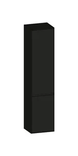 SCALIDO-Hochschrank SLIM 420x1830x350mm 2 Türen rechts 4 Glaseinl Farbvar. A/A/A