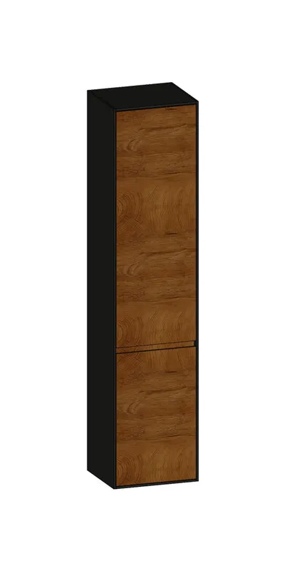 SCALIDO-Hochschrank SLIM 420x1830x350mm 2 Türen rechts 4 Glaseinl Farbvar. S/A/S