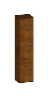 SCALIDO-Hochschrank SLIM 420x1830x350mm 2 Türen rechts 4 Glaseinl Farbvar. S/S/S