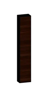 SCALIDO-Hochschrank komp. 320x1790x200mm 2 Türen links 4 Glaseinl. Farbvar. E/V/E