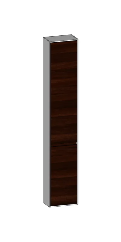 SCALIDO-Hochschrank komp. 320x1790x200mm 2 Türen rechts 4 Glaseinl Farbvar. E/W/E