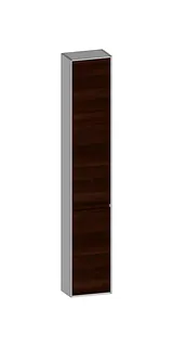 SCALIDO-Hochschrank komp. 320x1790x200mm 2 Türen links 4 Glaseinl. Farbvar. E/W/E