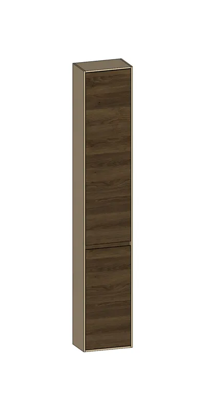 SCALIDO-Hochschrank komp. 320x1790x200mm 2 Türen links 4 Glaseinl. Farbvar. N/K/N
