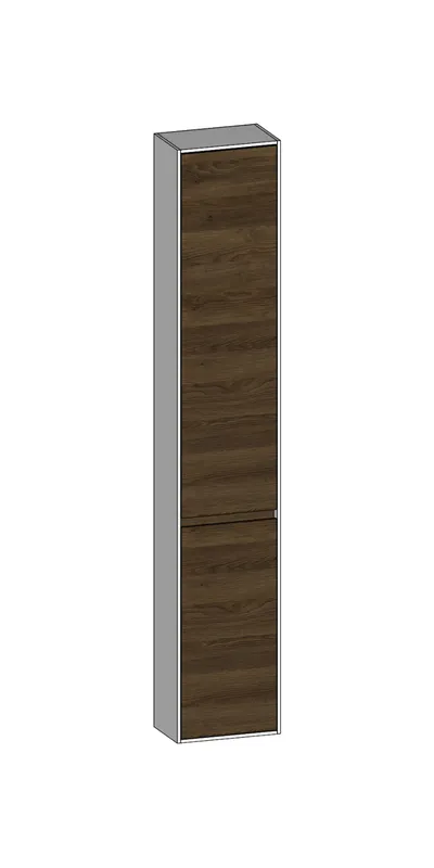 SCALIDO-Hochschrank komp. 320x1790x200mm 2 Türen links 4 Glaseinl. Farbvar. N/W/N