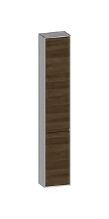 SCALIDO-Hochschrank komp. 320x1790x200mm 2 Türen links 4 Glaseinl. Farbvar. N/W/N