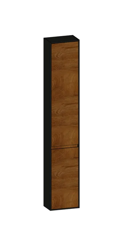 SCALIDO-Hochschrank komp. 320x1790x200mm 2 Türen rechts 4 Glaseinl Farbvar. S/A/S