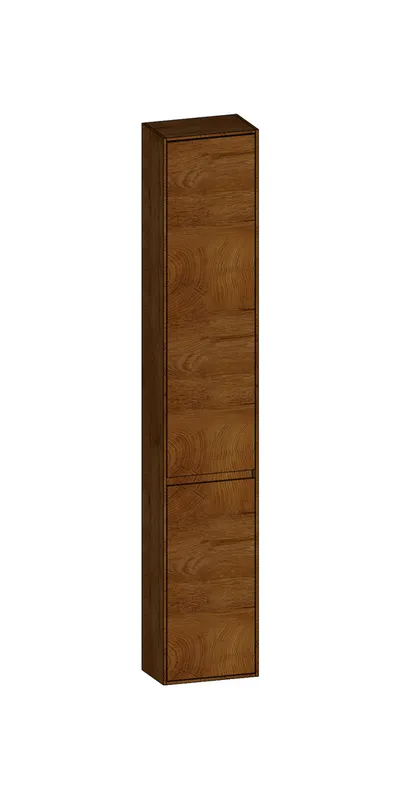 SCALIDO-Hochschrank komp. 320x1790x200mm 2 Türen links 4 Glaseinl. Farbvar. S/S/S