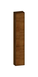 SCALIDO-Hochschrank komp. 320x1790x200mm 2 Türen links 4 Glaseinl. Farbvar. S/S/S