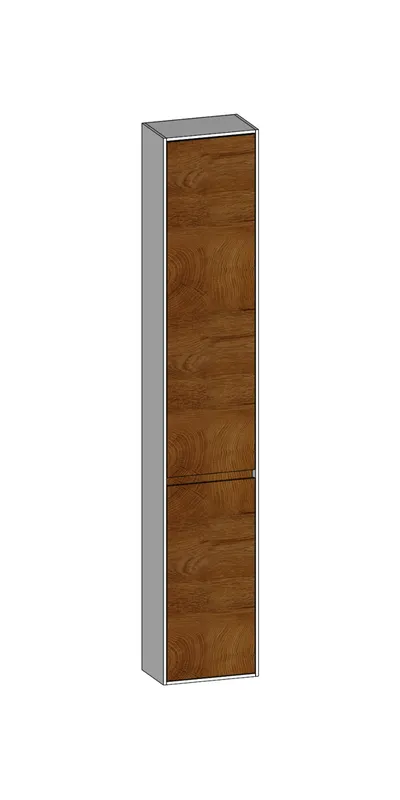 SCALIDO-Hochschrank komp. 320x1790x200mm 2 Türen rechts 4 Glaseinl Farbvar. S/W/S