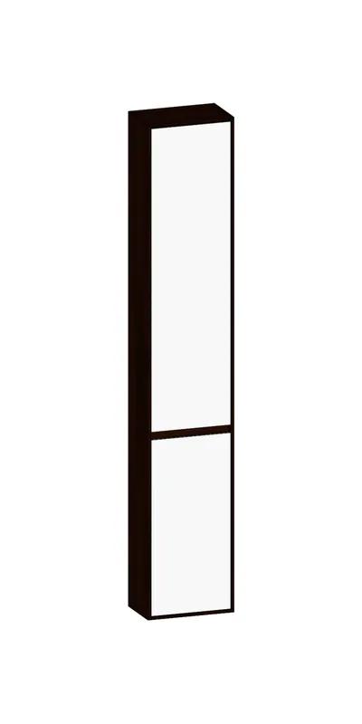 SCALIDO-Hochschrank komp. 320x1790x200mm 2 Türen links 4 Glaseinl. Farbvar. W/E/E