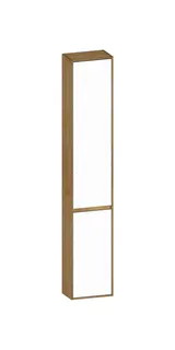 SCALIDO-Hochschrank komp. 320x1790x200mm 2 Türen links 4 Glaseinl. Farbvar. W/S/S