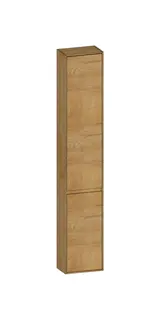 SCALIDO-Hochschrank komp. 320x1790x200mm 2 Türen rechts 4 Glaseinl Farbvar. S/S/S