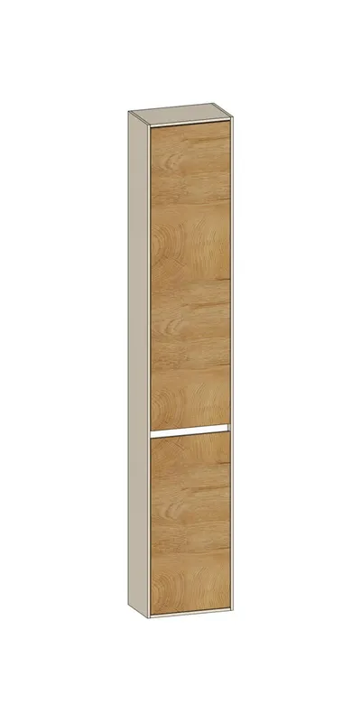 SCALIDO-Hochschrank komp. 320x1790x200mm 2 Türen rechts 4 Glaseinl Farbvar Sonder