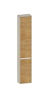 SCALIDO-Hochschrank komp. 320x1790x200mm 2 Türen rechts 4 Glaseinl Farbvar Sonder