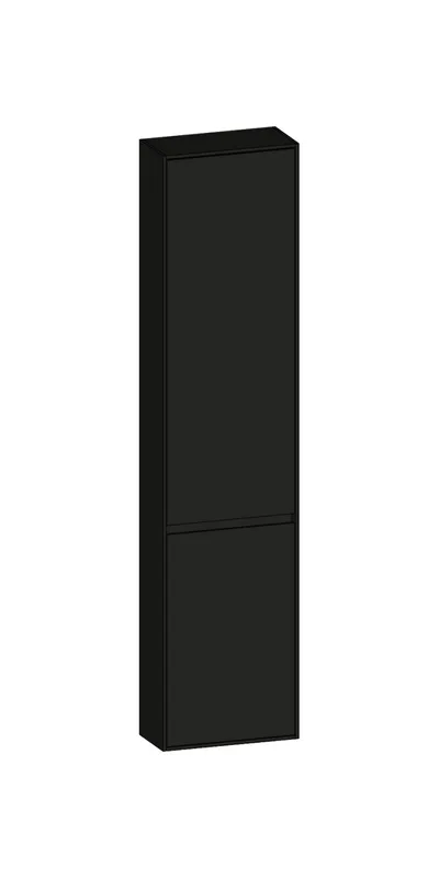 SCALIDO-Hochschrank komp. 420x1790x200mm 2 Türen rechts 4 Glaseinl Farbvar. A/A/A