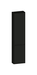 SCALIDO-Hochschrank komp. 420x1790x200mm 2 Türen rechts 4 Glaseinl Farbvar. A/A/A