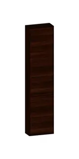 SCALIDO-Hochschrank komp. 420x1790x200mm 2 Türen rechts 4 Glaseinl Farbvar. E/E/E
