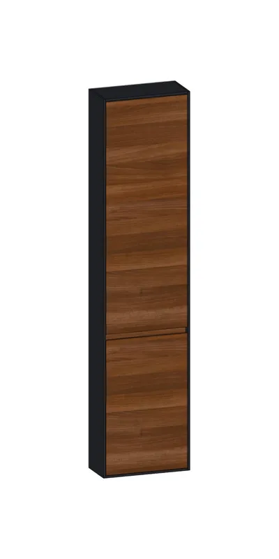 SCALIDO-Hochschrank komp. 420x1790x200mm 2 Türen links 4 Glaseinl. Farbvar. E/V/E