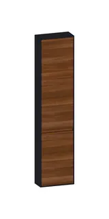 SCALIDO-Hochschrank komp. 420x1790x200mm 2 Türen links 4 Glaseinl. Farbvar. E/V/E