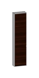 SCALIDO-Hochschrank komp. 420x1790x200mm 2 Türen rechts 4 Glaseinl Farbvar. E/W/E