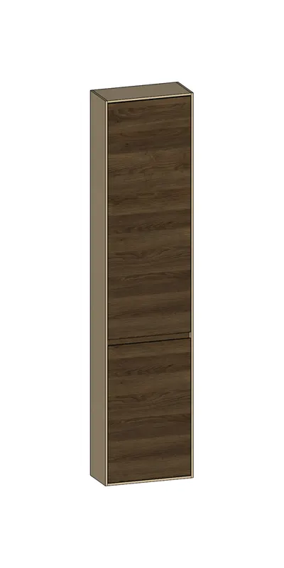 SCALIDO-Hochschrank komp. 420x1790x200mm 2 Türen rechts 4 Glaseinl Farbvar. N/K/N