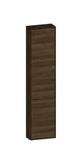 SCALIDO-Hochschrank komp. 420x1790x200mm 2 Türen links 4 Glaseinl. Farbvar. N/N/N