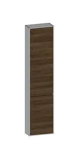 SCALIDO-Hochschrank komp. 420x1790x200mm 2 Türen links 4 Glaseinl. Farbvar. N/W/N