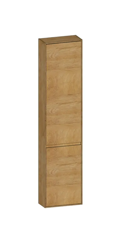SCALIDO-Hochschrank komp. 420x1790x200mm 2 Türen links 4 Glaseinl. Farbvar. S/S/S