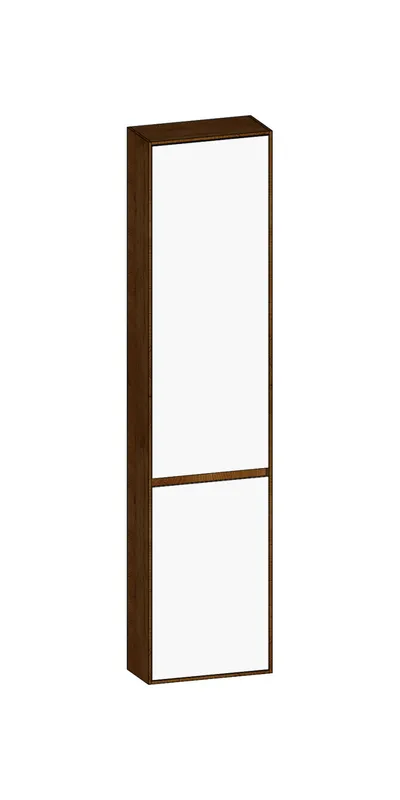 SCALIDO-Hochschrank komp. 420x1790x200mm 2 Türen rechts 4 Glaseinl Farbvar. W/S/S