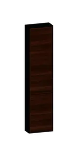 SCALIDO-Hochschrank komp. 420x1790x200mm 2 Türen rechts 4 Glaseinl Farbvar. E/V/E