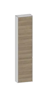 SCALIDO-Hochschrank komp. 420x1790x200mm 2 Türen rechts 4 Glaseinl Farbvar. N/W/N