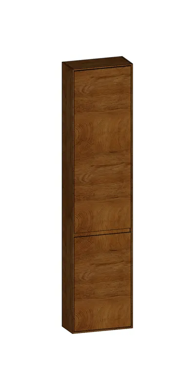 SCALIDO-Hochschrank komp. 420x1790x200mm 2 Türen rechts 4 Glaseinl Farbvar. S/S/S
