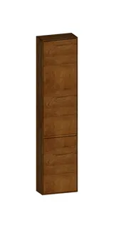SCALIDO-Hochschrank komp. 420x1790x200mm 2 Türen rechts 4 Glaseinl Farbvar. S/S/S