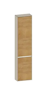SCALIDO-Hochschrank komp. 420x1790x200mm 2 Türen rechts 4 Glaseinl Farbvar Sonder
