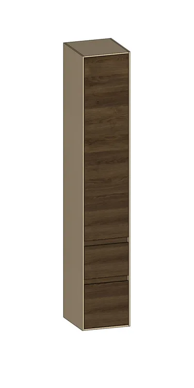 SCALIDO-Hochschrank zu KP 320x1790x350mm 1 Tür links 2 Auszüge Farbvariante N/K/N