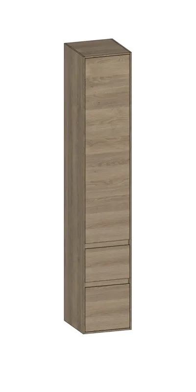 SCALIDO-Hochschrank zu KP 320x1790x350mm 1 Tür rechts 2 Auszüge Farbvariant N/N/N