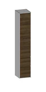 SCALIDO-Hochschrank zu KP 320x1790x350mm 1 Tür links 2 Auszüge Farbvariante N/W/N